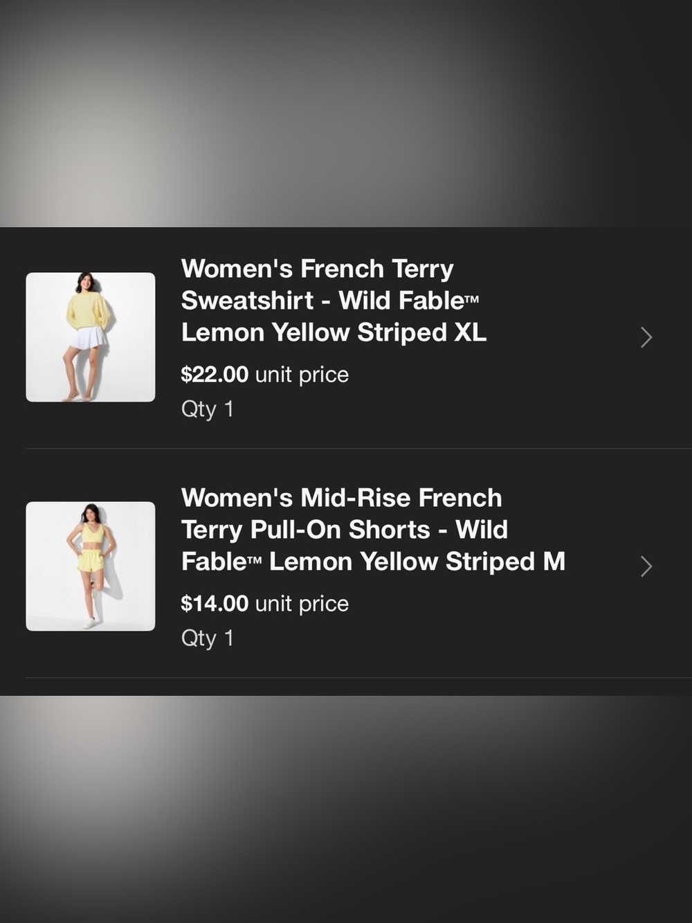 Wild fable Yellow Striped Lounge Top & Shorts Set